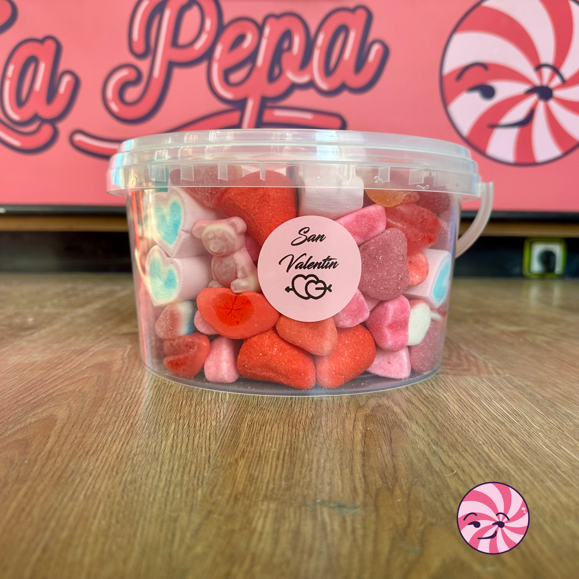 Cubo San Valentín